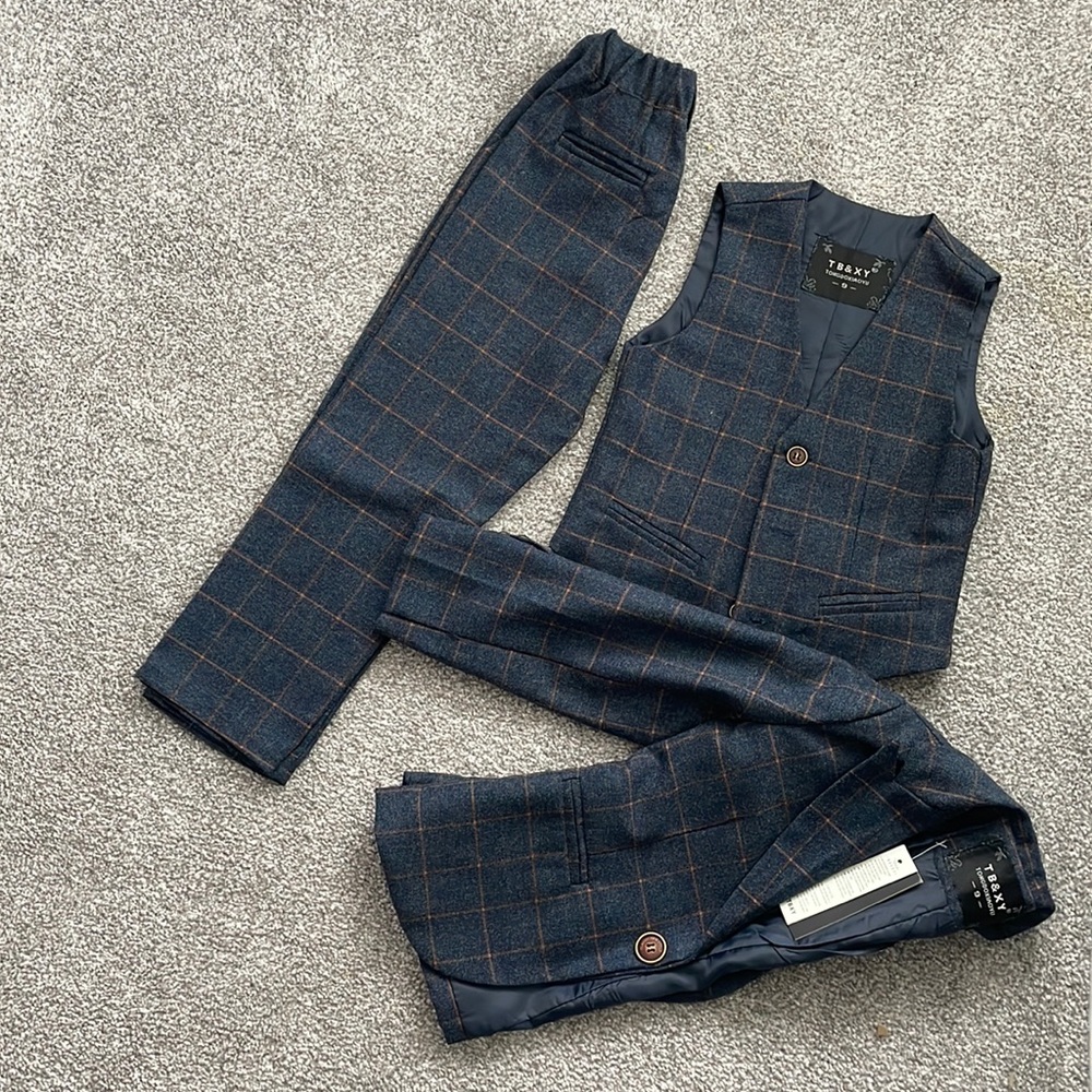 4t plaid suit